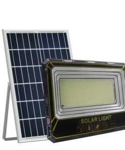 LED Solar Powered Flood Light With Solar Panel & Remote Control