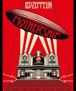 Led Zeppelin - Mothership Poster  with Black Frame
