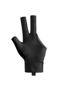 Left Hand Billiards Glove Non Slip Three Fingers Sport Snooker Glove - Black