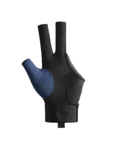 Left Hand Billiards Glove Non Slip Three Fingers Sport Snooker Glove - Blue
