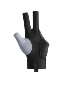 Left Hand Billiards Glove Non Slip Three Fingers Sport Snooker Glove - Grey