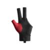 Left Hand Billiards Glove Non Slip Three Fingers Sport Snooker Glove - Red