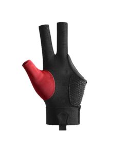 Left Hand Billiards Glove Non Slip Three Fingers Sport Snooker Glove - Red