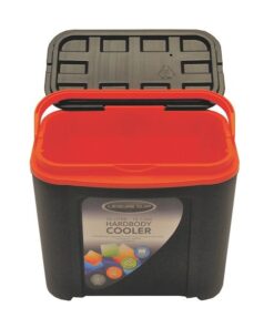 Leisure-Quip 10L Cooler Box - Black & Orange