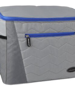 Leisure Quip 40 Can Quilted Cooler Bag - Grey with Blue trim