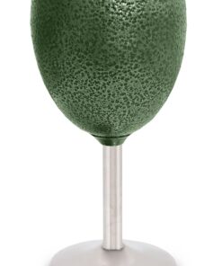 Leisure Quip Stainless Steel Wine Glass Hammertone Green - 330ML