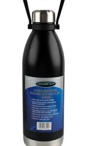 Leisurequip Stainless Steel Vacuum Bottle Flask 1500ml - Black