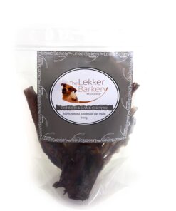 Lekker Barkery Ostrich and Game Chewies 300g