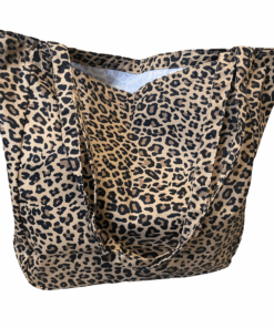 Leopard Print Tote Bag - Leopard Print- Tan