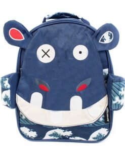 Les Deglingos Small (32cm) PVC Kid's Backpack - Hippo