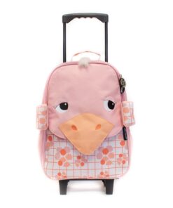 Les Deglingos Wheelie Travel Bag - 47cm - Pomelos the Ostrich