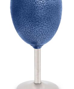 Lesiure Quip Stainless Steel Wine Glass Hammertone Blue - 200ML
