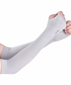 Let's Slim Arm Sleeves UV Sun Protection Arm Cover Sleeves - Grey