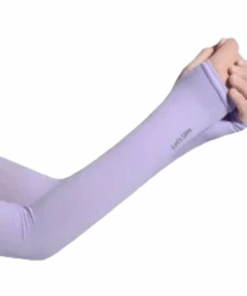 Let's Slim Arm Sleeves UV Sun Protection Arm Cover Sleeves - Purple