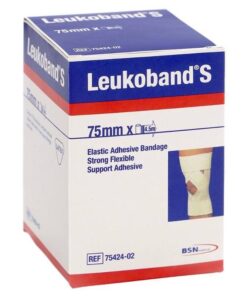 Leukoband S Elastic Adhesive Bandage Sports Strapping - 75mm - 4 Pack