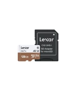 Lexar 128GB MicroSD 667x with SD Adapter