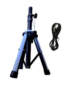 LEXUCO Tripod Speaker Stand with Build in LED Strobe Lights