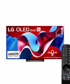 LG 55" C4 120Hz 4K OLED EVO Smart Gaming TV with AI & Dolby Vision