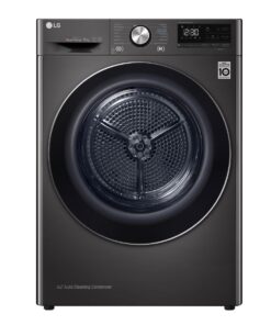 LG - LG 9kg Black Steel Heat Pump Dryer - RC90V9JV2W