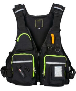 Life Jacket with Reflective&Pocket Fishing Outdoor Safety Equipment - Black