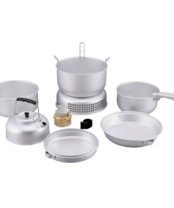 Lifespace 10 Pieces Portable Camping Hiking Cook Set