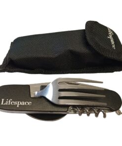 Lifespace Camping Fishing Folding Utility Cutlery Set