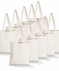 Lifestyle - 100% Cotton Tote Eco Bags - 10 Pack