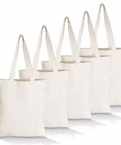 Lifestyle - 100% Cotton Tote Eco Bags - 5 Pack