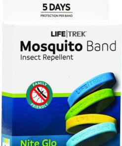 Lifetrek DEET Free Mosquito Repellent Adult Wrist Band Nite Glo 2 Pack