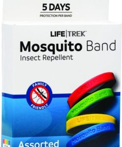 Lifetrek DEET Free Mosquito Repellent Adult Wrist Band Plain 2 Pack