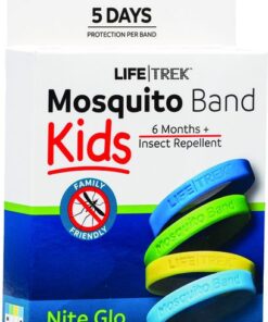 Lifetrek DEET Free Mosquito Repellent Kids Wrist Band Nite Glo 2 Pack