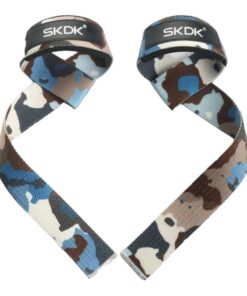 Lifting Wrist Straps for Weightlifting Training - Camouflage Blue (SKDK)