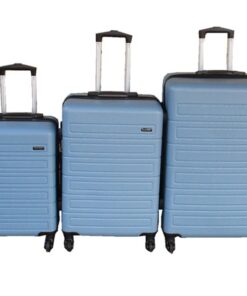 Light Blue ABS Luggage Set 3PCS,Hard Shell,Spinner Wheels,Telescopic Handle