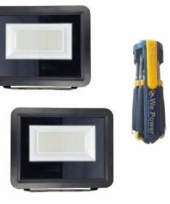 Light Flood Light Two 100W Flood Lights & Screwdriver Set