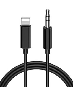 Lightning Cable to 3.5 mm Aux Audio Cable for ALL Apple iPhone -1M Black
