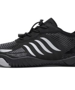 Lightweight Durable Aqua Water Beach Shoes - Black & White - UK 9