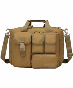 Lightweight Durable Multipurpose Tactical Messenger Laptop Bag - Brown