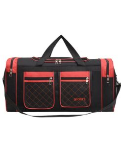 Lightweight Oxford Large Capacity Duffle Bag for Men Women - Red