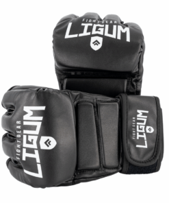 Ligum Fight Gear MMA Gloves - Black - M