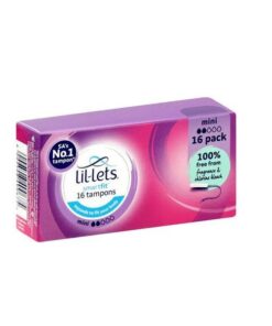 Lil-lets Smartfit Non-Applicator Mini Tampons (12 x 16's)