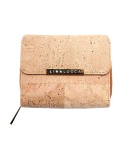 LinaLucca - Bifold Women's Mini Purse - Lightweight Cork Wallet
