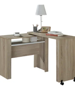 Linx Nevada Workdesk Sonoma Oak And White