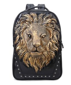 Lion Back Pack Bag (King of the Jungle) - Gold