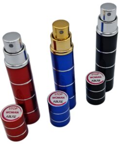 Lipstick Self Defense Pepper Spray - 3 Pack Red/Black/Blue