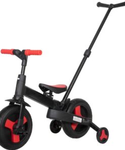 Little Bambino 4-In-1 Balance Bike W/ Safety Features For Ages 12m - 5yrs - Red