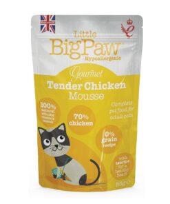 Little Big Paw Gourmet Tender Chicken Mousse- (Box of 12 x 85g)