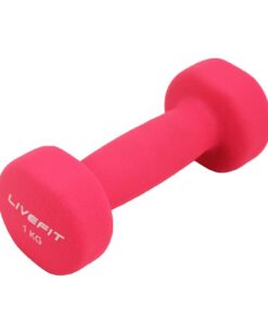 Livefit Soft Touch Neoprene Dumbbell - 1kg - 4 Pack