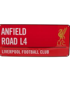 Liverpool Street Sign - Anfield Road L4 - Red