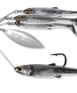 LIVETARGET- Baitball Spinner Rig 1/2oz - Smoke/Silver