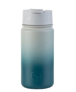 Lizzard 415ml Flask with Lid - Cream Green Ombre